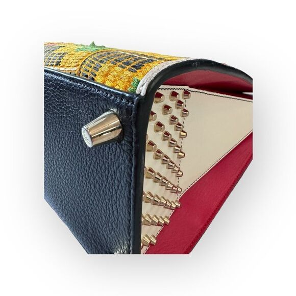 Christian Louboutin Paloma Africube Leather Textile Tote - Picture 5 of 16
